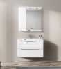 Зеркало со шкафом BelBagno MARINO-SPC-800/750-1A-BL-P-L 80 с подсветкой Bianco Lucido