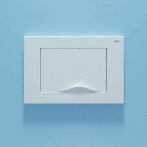 кнопка смыва для инсталляции iddis unifix uni05mwi77 для унитаза, пластик, цвет матовый белый