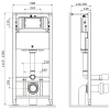 комплект унитаза с инсталляцией am.pm spirit v2.0 flashclean is49051.701700mb с сиденьем микролифт и клавишей смыва хром глянцевый