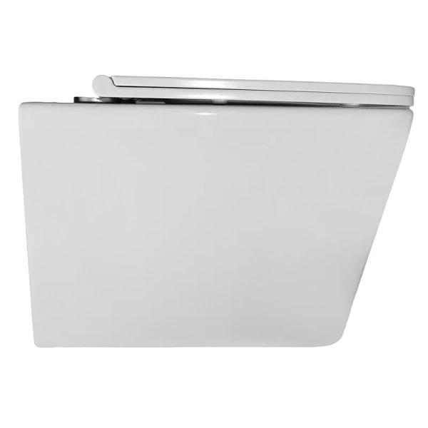 унитаз azario cascad az-2303-a подвесной, безободковый, с сиденьем микролифт, слив "торнадо", 52.5x34.5x36 см, белый