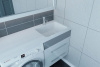 раковина madera kamilla 120 r 4627173210010 на стиральную машину, белая