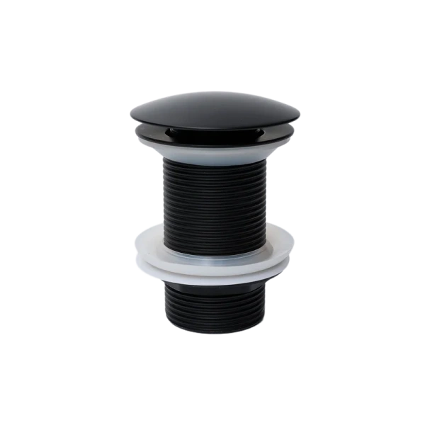 Донный клапан GID Minucia G-55BM для раковины, без перелива, матовый черный