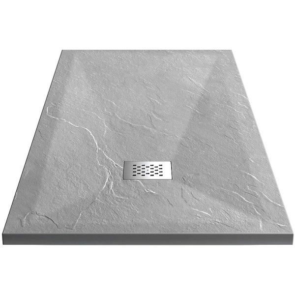 душевой поддон из искусственного камня vincea 120×90 vst-4sr9012g+vsph-d132 серый