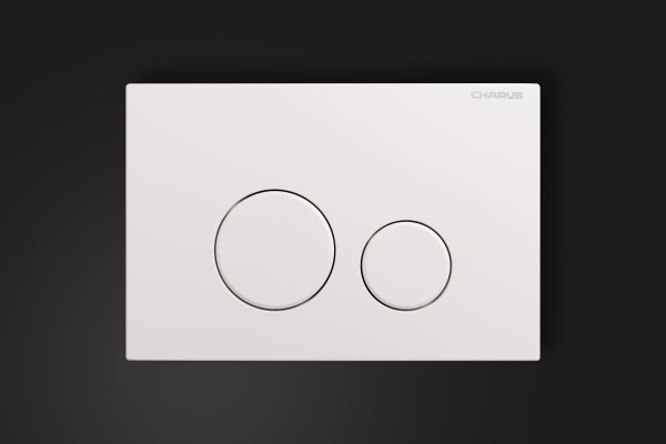 клавиша для инсталляции charus spazio fp.330.12.02, белый матовый