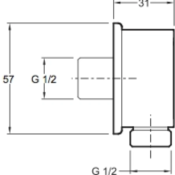 шланговое подключение jacob delafon e75142-cp, хром