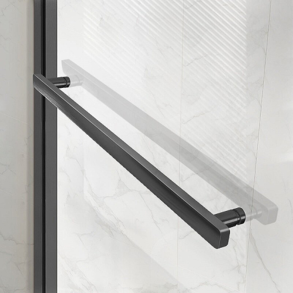 душевая дверь vincea slim soft 130 vds-1ss130clgm профиль вороненая сталь, стекло прозрачное