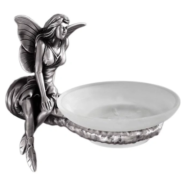 Мыльница с держателем серебро Art&Max Fairy AM-0985-T
