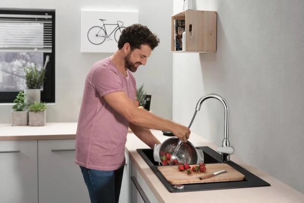 смеситель для кухни hansgrohe focus m42 71820000, хром