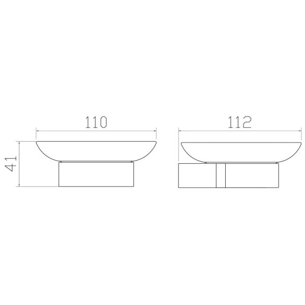 Мыльница Wonzon & Woghand Carbon WW-7722 настенная, черный матовый