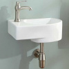 Раковина CeramaLux 9273R подвесная, 41x27 см, белая