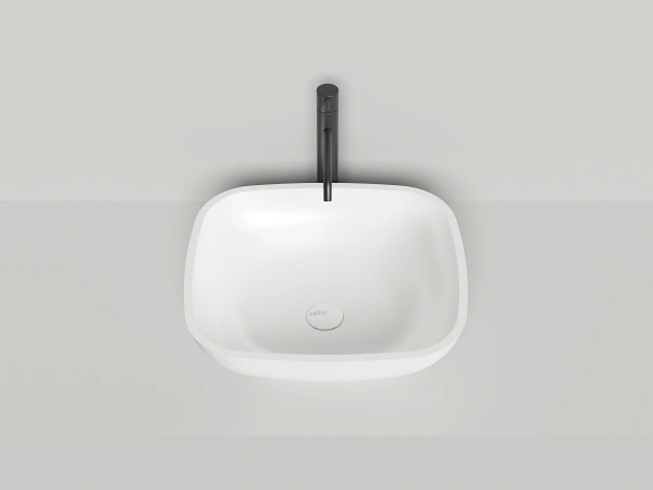 накладная раковина в ванную salini gloria 1102208m из искусственного камня