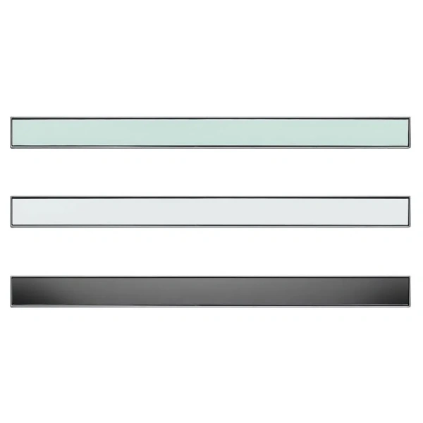 решетка tece tecedrainline 600891, прямая, стекло, 80 см, белое
