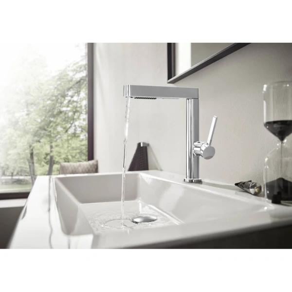 смеситель для раковины с донным клапаном hansgrohe finoris 76063000