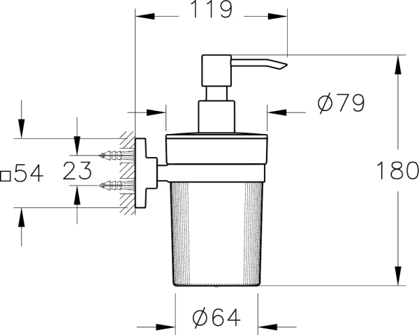Дозатор для мыла VitrA Root A44807 хром