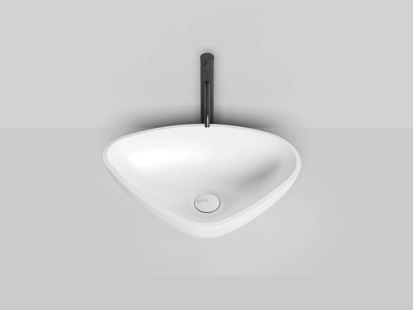 накладная раковина в ванную salini gloria 1102206m из искусственного камня