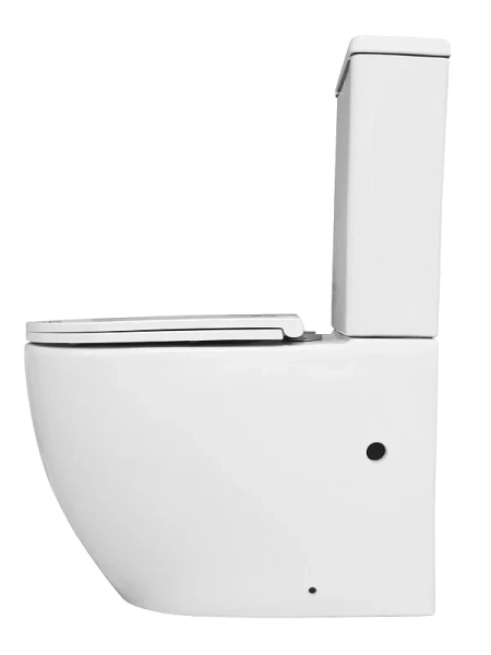 унитаз компакт azario blanco az-t003b-r напольный, безободковый, с бачком и сиденьем микролифт, 63х36х82 см, белый