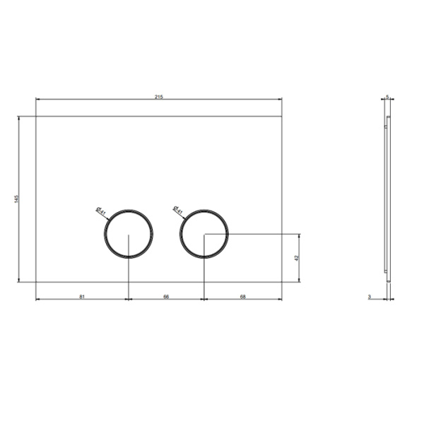 клавиша смыва для унитаза gessi technical accessories 54617#727, двойная, для систем инсталляций tece, цвет: brushed brass pvd