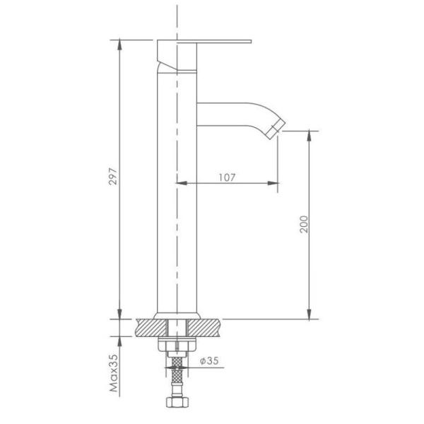 смеситель для раковины haiba hb11811 цвет хром