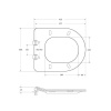 унитаз подвесной belbagno loto bb070chr/sc безободковый, с сиденьем микролифт, цвет белый