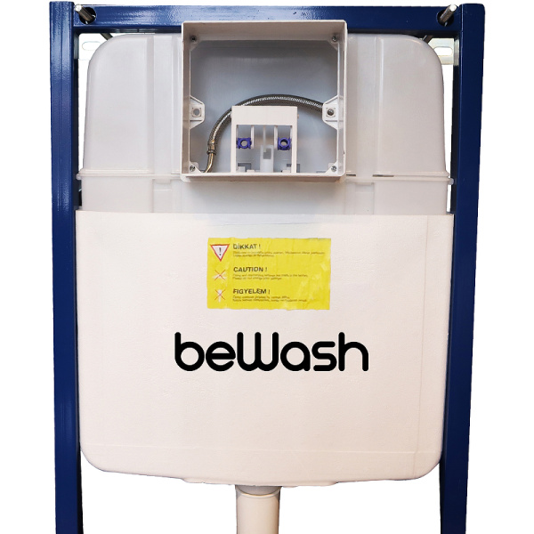 инсталляция bewash bw74 k500rzvp0400mkk00000 для унитаза, с клавишей смыва хром матовый