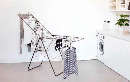 сушилка для белья brabantia hangon 403460 черный матовый