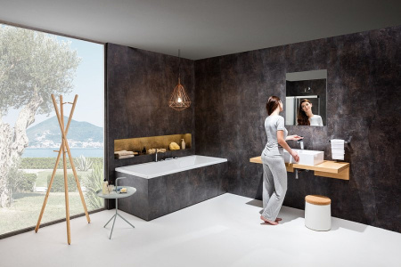 столешница под раковину ravak formy l 100 x000000831 белая