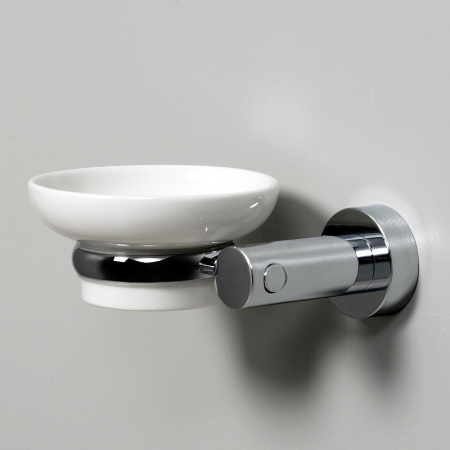 мыльница wasserkraft k-24229 цвет хром | белый мыльница wasserkraft k-24229 цвет хром | белый