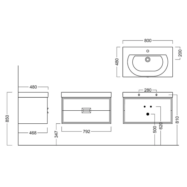 тумба под раковину kerama marazzi canaletto 80 подвесная, белая матовая