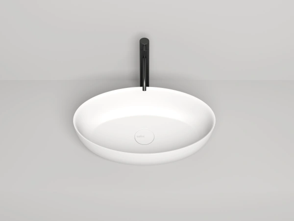 раковина накладная salini alda 110621m 58х35 см, цвет белая матовая