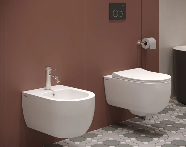 клавиша для инсталляции allen brau priority 9.20001.31 для унитаза, пластик, черная матовая