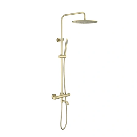 Душевая стойка Timo Saona SX-2380/17 с термостатом, матовое золото