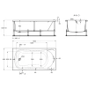 акриловая ванна 180x90 см roca becool zru9307685