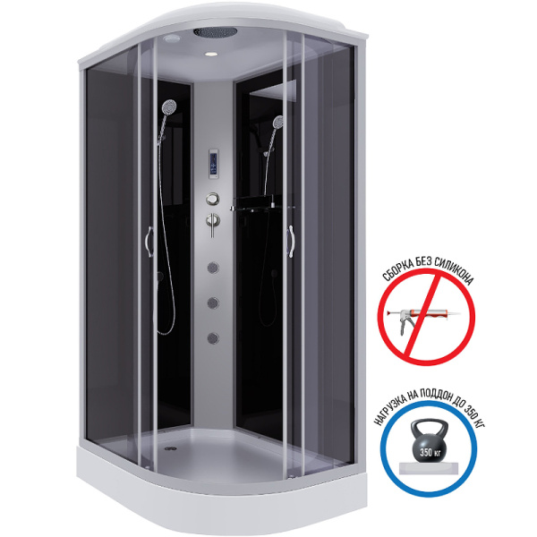 душевая кабина niagara classic 120х80 l ng-3512-14lf с гидромассажем