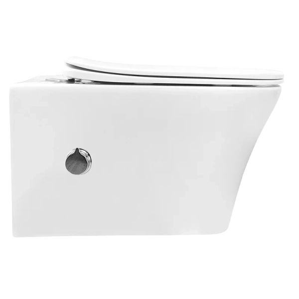 унитаз azario nove az-9321b подвесной, безободковый, с сиденьем микролифт, с функцией биде, 52x55x36.5 см, белый