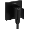 Подключение для душевого шланга с держателем Hansgrohe FixFit E 26889670 Подключение для душевого шланга с держателем Hansgrohe FixFit E 26889670