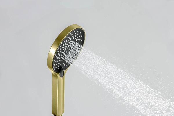 ручной душ aquatek лугано aq2201bg цвет золото шлифованное