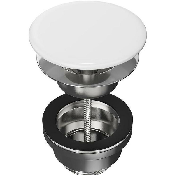 донный клапан kerama marazzi drr.1/wht белый глянцевый