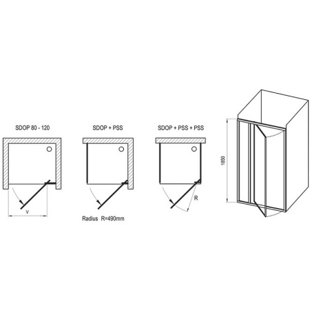 душевая дверь ravak supernova sdop-70 03v10100zg профиль белый стекло grape