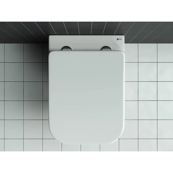 унитаз ceramicanova mono cn1902 подвесной, с сиденьем микролифт, белая