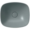раковина gsi nubes 978504 накладная, 40x35 см, agave opaco (зеленый матовый)