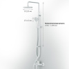 душевой комплект am.pm x-joy f43885a14 белый матовый