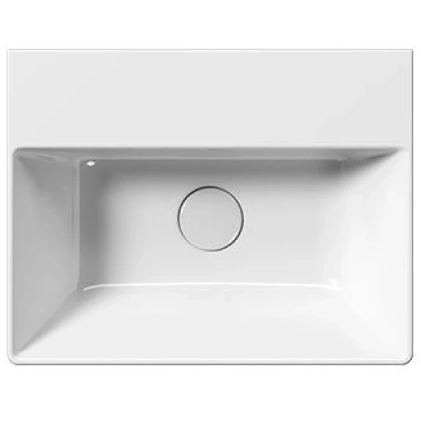 раковина gsi kube x 9485111 подвесная, 45x35 см, bianco lucido (белый глянец)