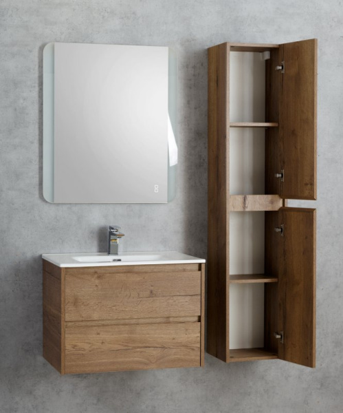 шкаф подвесной belbagno kraft-1600-2a-sc-cg-r с двумя распашными дверцами с доводчиками, цвет cemento grigio
