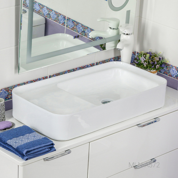 накладная раковина в ванную melana a572-805