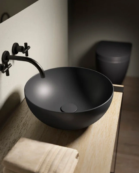 раковина hatria happy hour a0y1vf08 антрацит