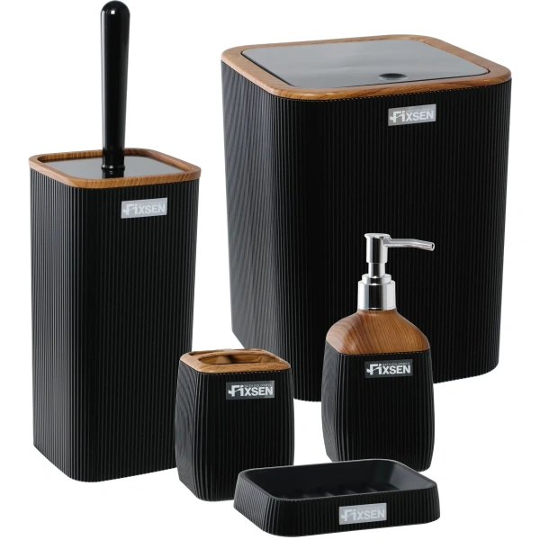 Мыльница Fixsen Black Wood FX-401-4 настольная, черный