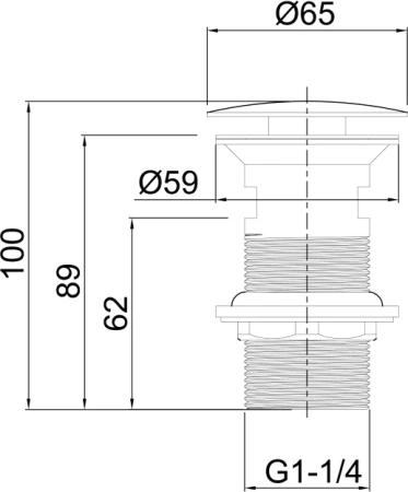 донный клапан для раковины allen brau priority round 5.31024-00 хром