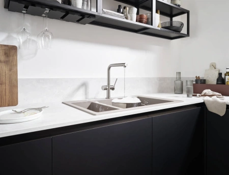 смеситель для кухни hansgrohe talis m54 72827800, сталь