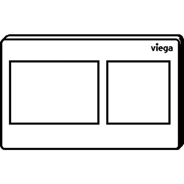 клавиша смыва viega prevista visign for style 8611.1 773250 белая матовая