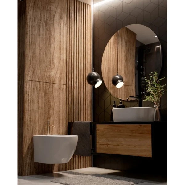 смеситель aquame siena aqm6216bg для биде, без донного клапана, золотой матовый
